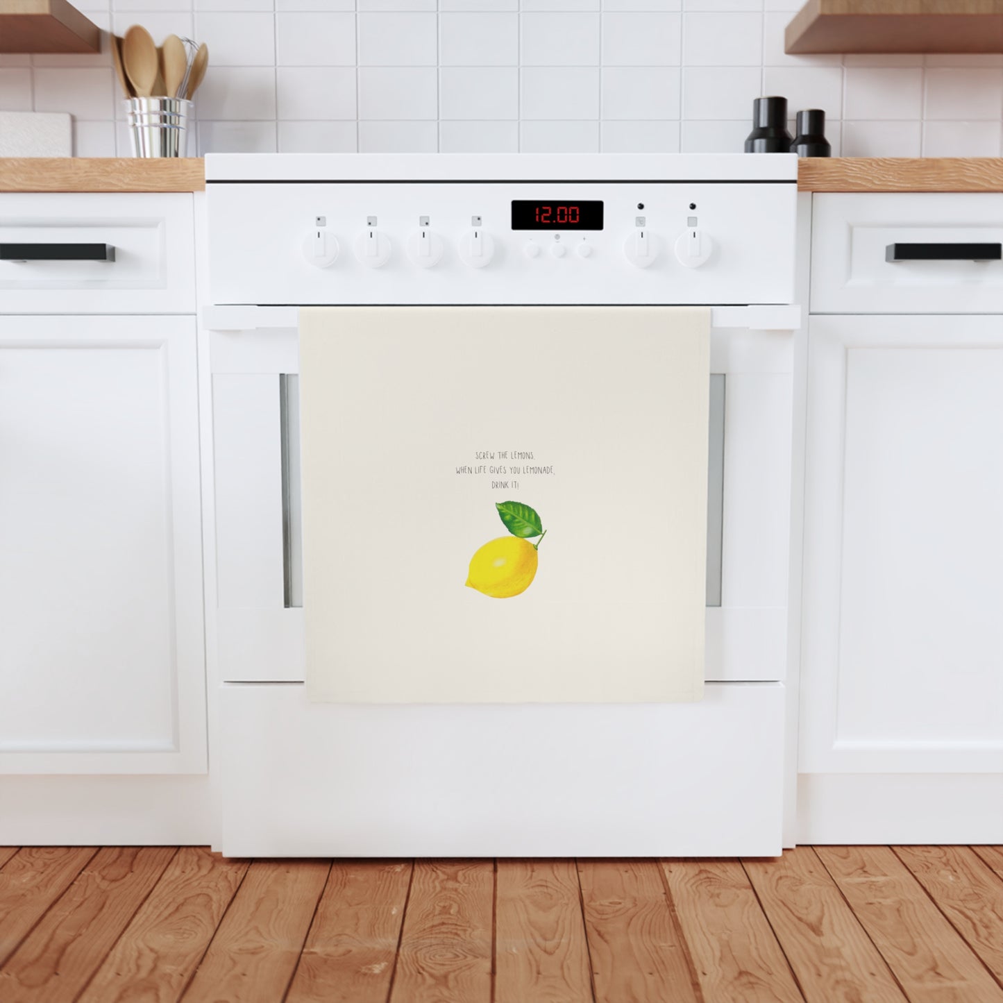 Screw the Lemon Cotton Tea Towel