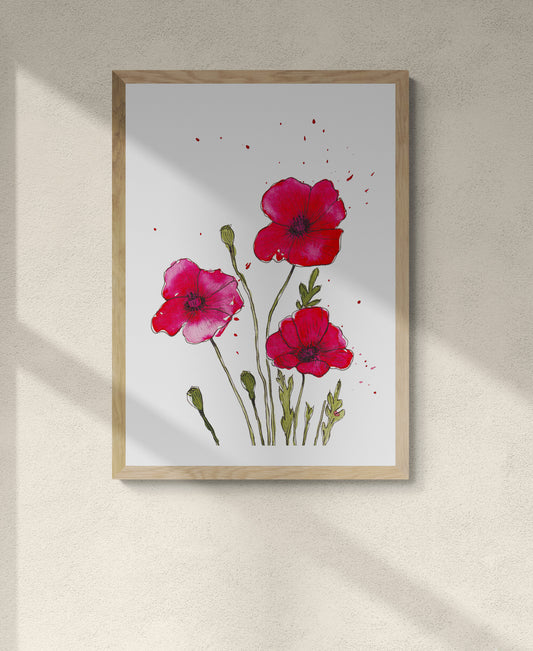 Poppies Print