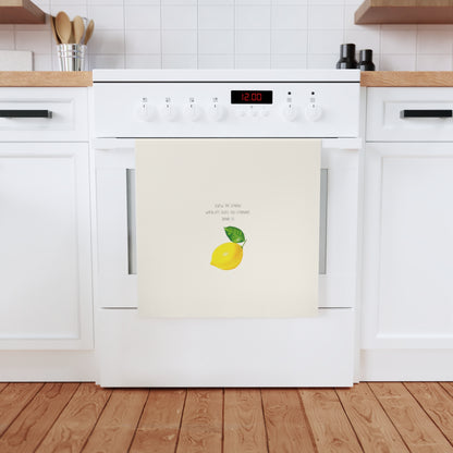 Screw the Lemon Cotton Tea Towel