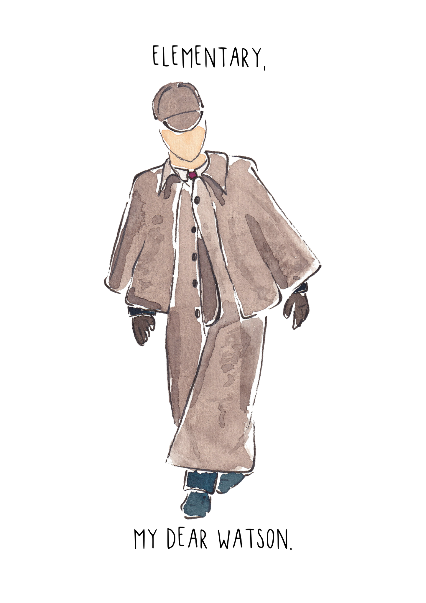 Seen in Passing 2 - Sherlock Holmes Print - Elementary, my dear Watson.