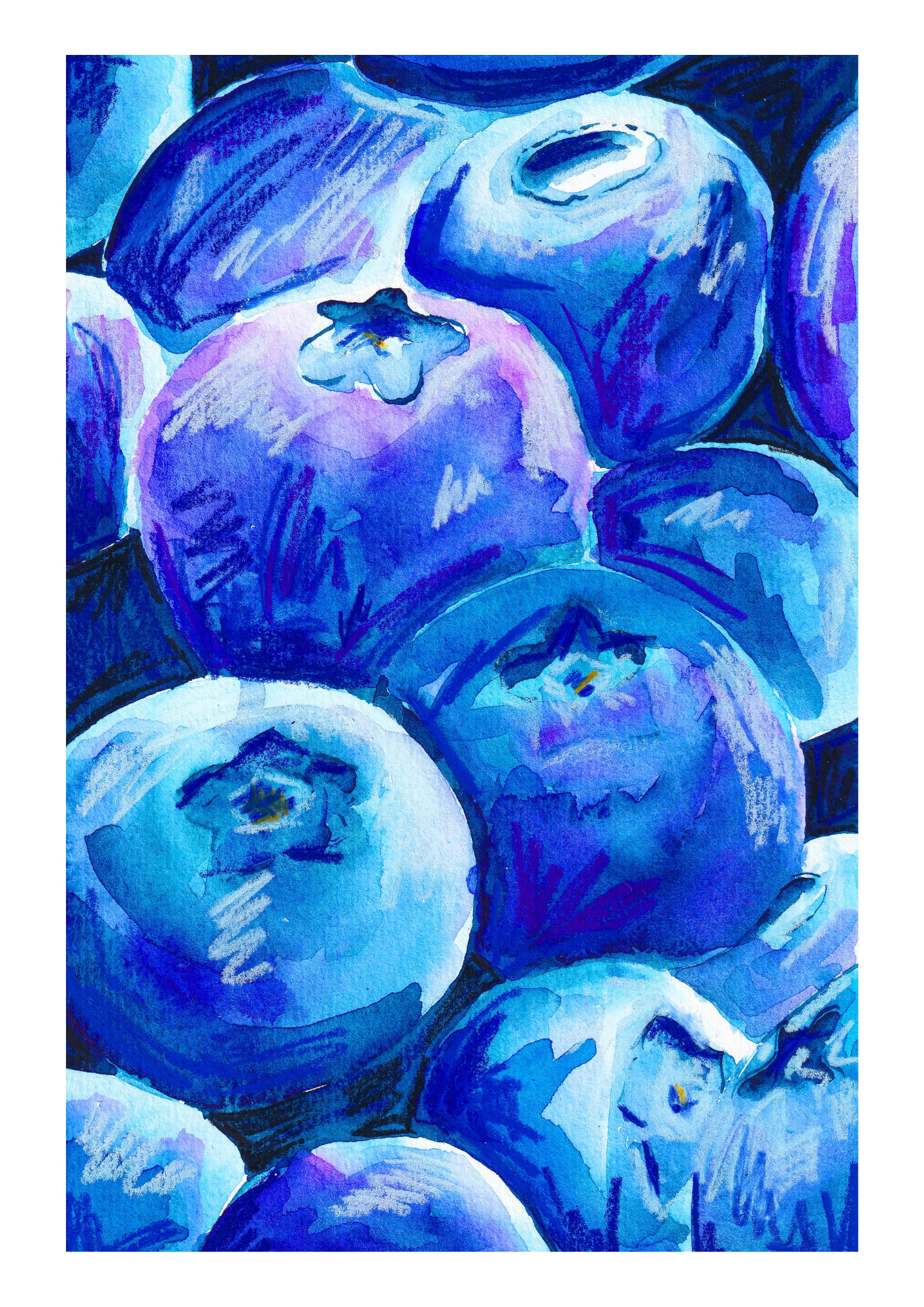 Blueberries Print