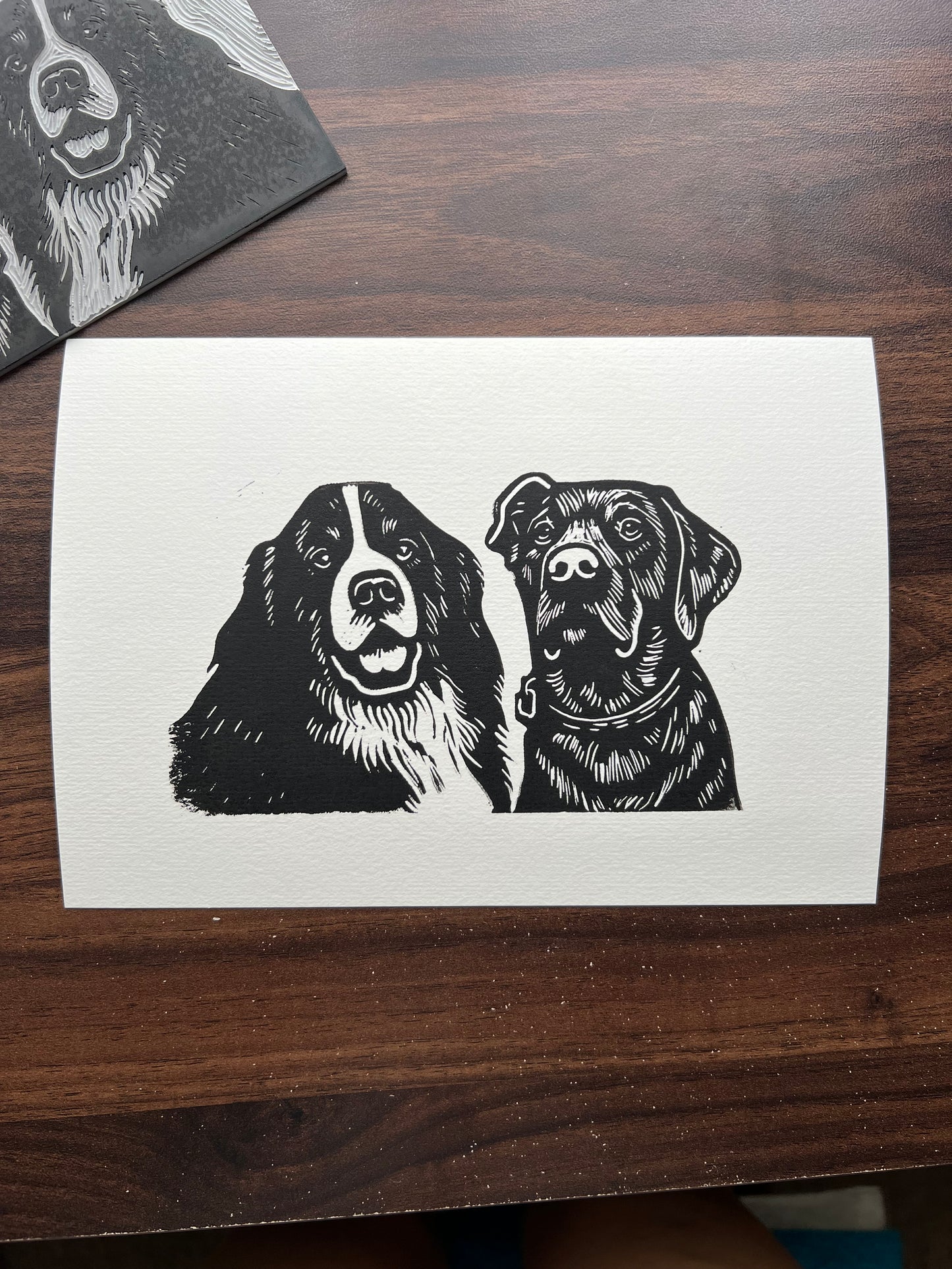 Locals - Max and Monty Lino Print