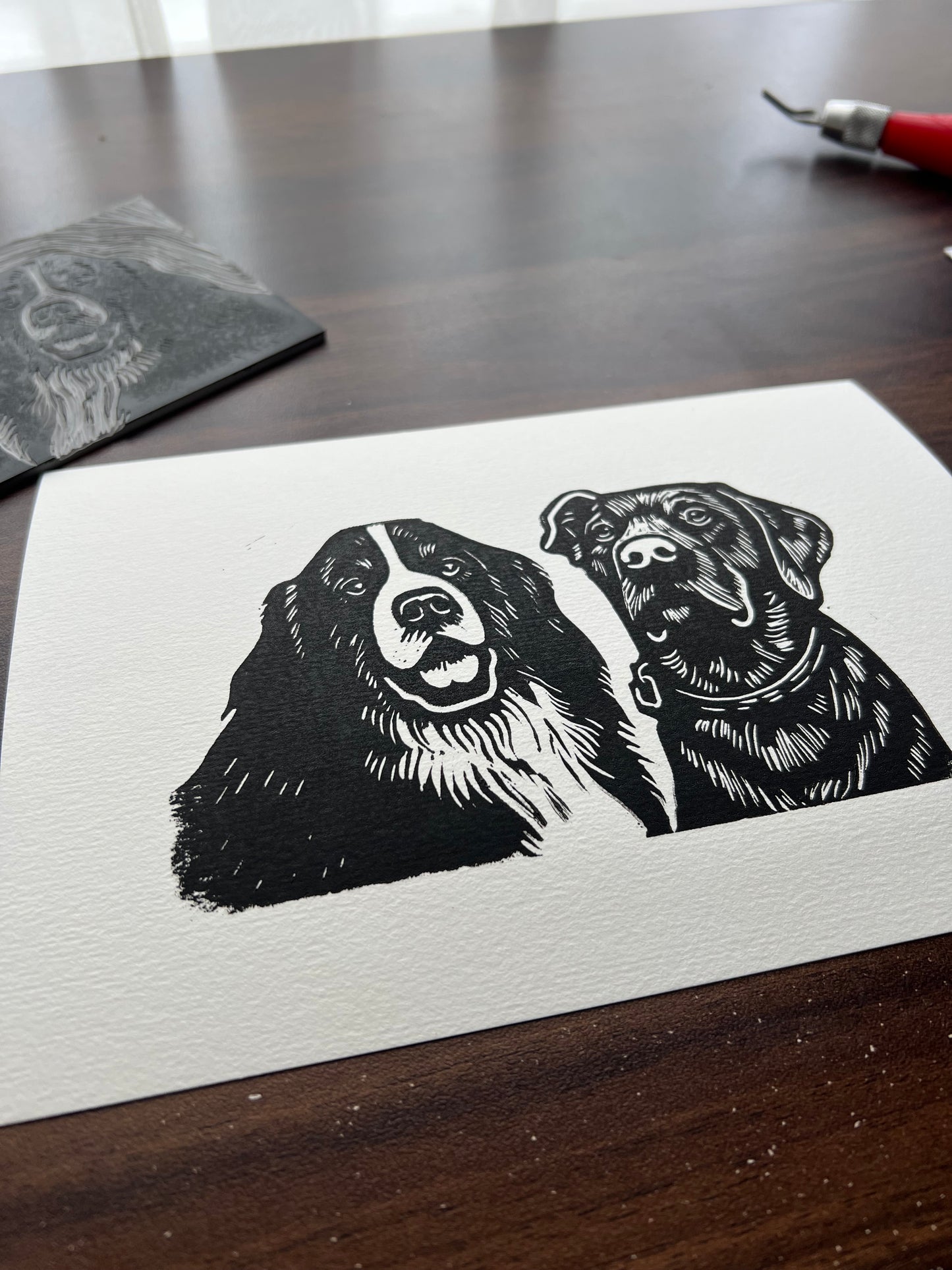 Locals - Max and Monty Lino Print